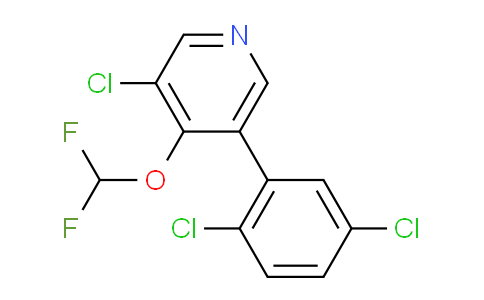 3-Chloro-5-(2,5-dichlorophenyl)-4-(difluoromethoxy)pyridine