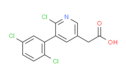 2-Chloro-3-(2,5-dichlorophenyl)pyridine-5-acetic acid