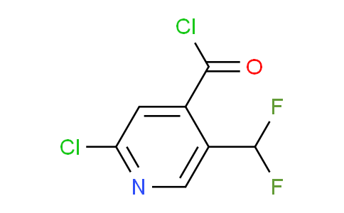 2-Chloro-5-(difluoromethyl)pyridine-4-carbonyl chloride