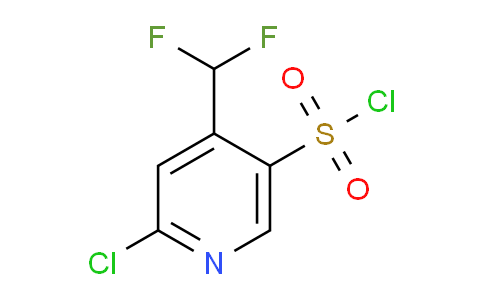 2-Chloro-4-(difluoromethyl)pyridine-5-sulfonyl chloride