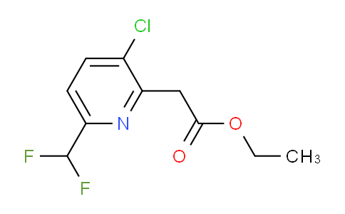 AM77806 | 1806763-72-3 | Ethyl 3-chloro-6-(difluoromethyl)pyridine-2-acetate