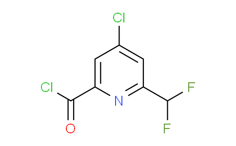 4-Chloro-2-(difluoromethyl)pyridine-6-carbonyl chloride