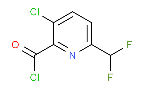 3-Chloro-6-(difluoromethyl)pyridine-2-carbonyl chloride