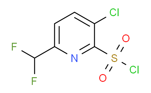 3-Chloro-6-(difluoromethyl)pyridine-2-sulfonyl chloride