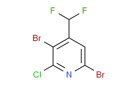 2-Chloro-3,6-dibromo-4-(difluoromethyl)pyridine