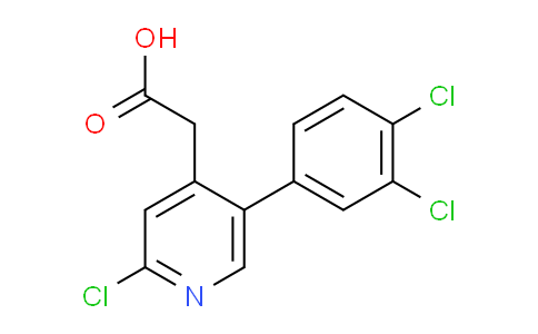 2-Chloro-5-(3,4-dichlorophenyl)pyridine-4-acetic acid