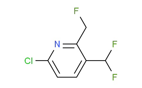 6-Chloro-3-(difluoromethyl)-2-(fluoromethyl)pyridine