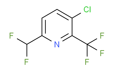 3-Chloro-6-(difluoromethyl)-2-(trifluoromethyl)pyridine