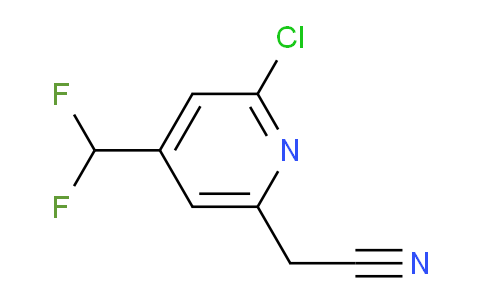 2-Chloro-4-(difluoromethyl)pyridine-6-acetonitrile