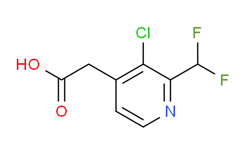 3-Chloro-2-(difluoromethyl)pyridine-4-acetic acid