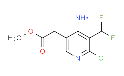 Methyl 4-amino-2-chloro-3-(difluoromethyl)pyridine-5-acetate