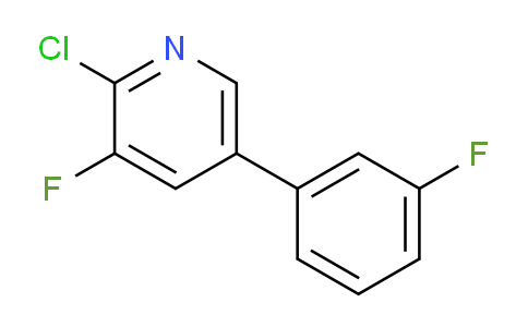 2-Chloro-3-fluoro-5-(3-fluorophenyl)pyridine