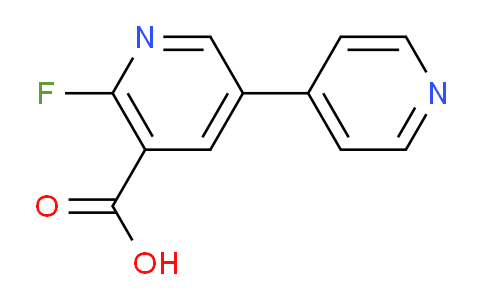 2-Fluoro-5-(pyridin-4-yl)nicotinic acid