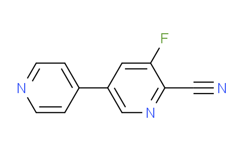 3-Fluoro-5-(pyridin-4-yl)picolinonitrile