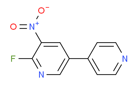 2-Fluoro-3-nitro-5-(pyridin-4-yl)pyridine