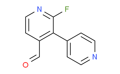 2-Fluoro-3-(pyridin-4-yl)isonicotinaldehyde
