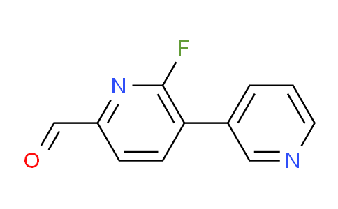 6-Fluoro-5-(pyridin-3-yl)picolinaldehyde