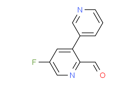 5-Fluoro-3-(pyridin-3-yl)picolinaldehyde