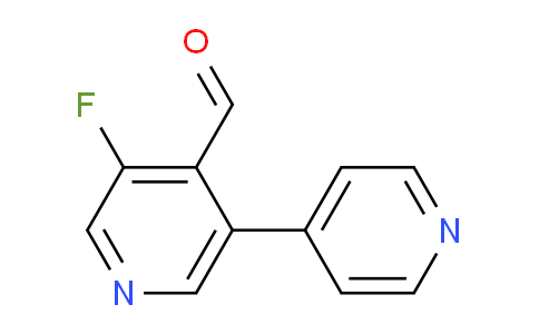 3-Fluoro-5-(pyridin-4-yl)isonicotinaldehyde