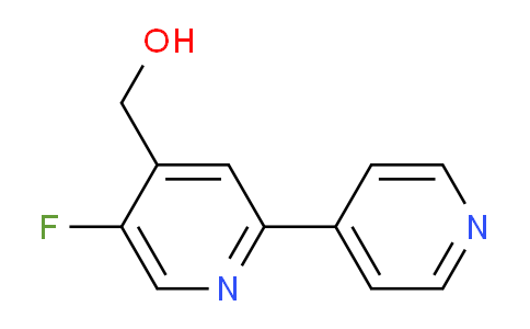 5-Fluoro-2-(pyridin-4-yl)pyridine-4-methanol