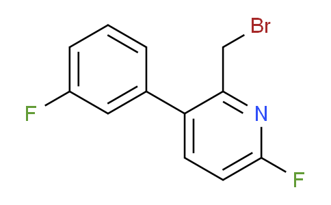 2-Bromomethyl-6-fluoro-3-(3-fluorophenyl)pyridine