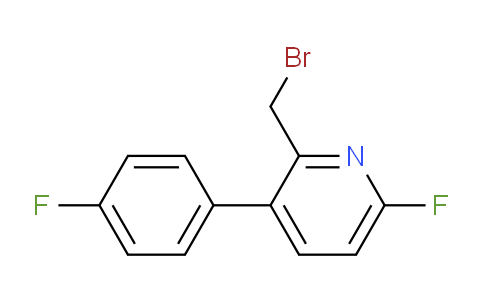 2-Bromomethyl-6-fluoro-3-(4-fluorophenyl)pyridine