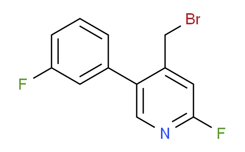 4-Bromomethyl-2-fluoro-5-(3-fluorophenyl)pyridine