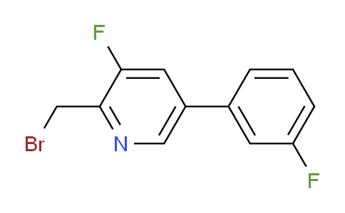 2-Bromomethyl-3-fluoro-5-(3-fluorophenyl)pyridine
