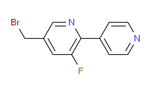 3-Bromomethyl-5-fluoro-6-(pyridin-4-yl)pyridine