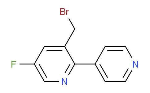 3-Bromomethyl-5-fluoro-2-(pyridin-4-yl)pyridine