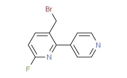 3-Bromomethyl-6-fluoro-2-(pyridin-4-yl)pyridine