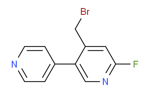 4-Bromomethyl-2-fluoro-5-(pyridin-4-yl)pyridine