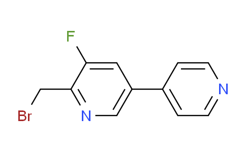 2-Bromomethyl-3-fluoro-5-(pyridin-4-yl)pyridine