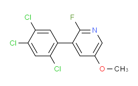 AM79166 | 1261835-27-1 | 2-Fluoro-5-methoxy-3-(2,4,5-trichlorophenyl)pyridine