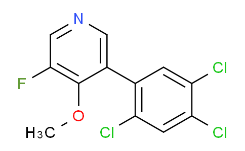 AM79172 | 1261790-41-3 | 3-Fluoro-4-methoxy-5-(2,4,5-trichlorophenyl)pyridine