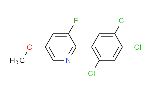 AM79173 | 1261774-48-4 | 3-Fluoro-5-methoxy-2-(2,4,5-trichlorophenyl)pyridine