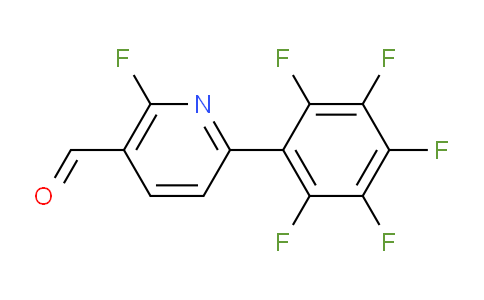 2-Fluoro-6-(perfluorophenyl)nicotinaldehyde