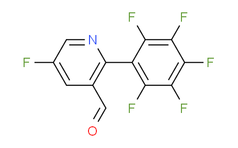 5-Fluoro-2-(perfluorophenyl)nicotinaldehyde