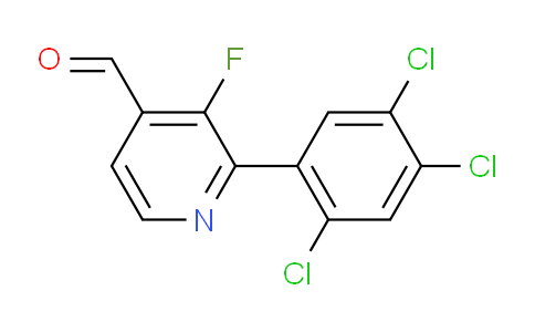 3-Fluoro-2-(2,4,5-trichlorophenyl)isonicotinaldehyde