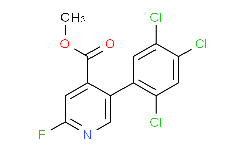 Methyl 2-fluoro-5-(2,4,5-trichlorophenyl)isonicotinate
