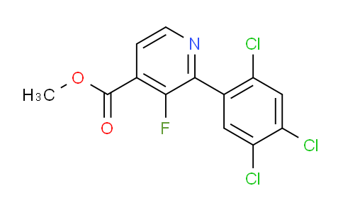 Methyl 3-fluoro-2-(2,4,5-trichlorophenyl)isonicotinate
