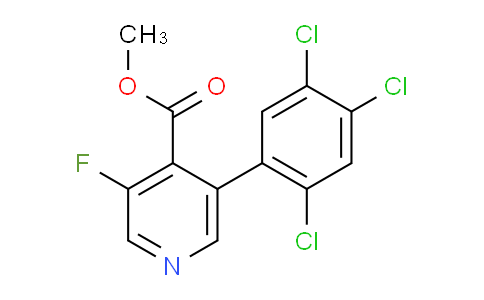 Methyl 3-fluoro-5-(2,4,5-trichlorophenyl)isonicotinate