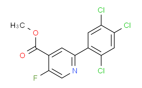 Methyl 5-fluoro-2-(2,4,5-trichlorophenyl)isonicotinate