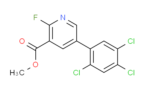 Methyl 2-fluoro-5-(2,4,5-trichlorophenyl)nicotinate