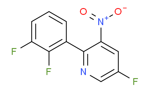2-(2,3-Difluorophenyl)-5-fluoro-3-nitropyridine
