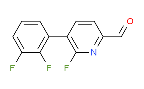 5-(2,3-Difluorophenyl)-6-fluoropicolinaldehyde