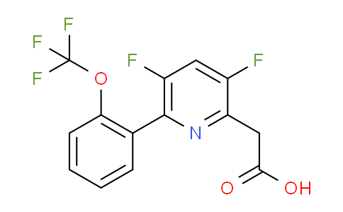 AM79611 | 1261485-63-5 | 3,5-Difluoro-6-(2-(trifluoromethoxy)phenyl)pyridine-2-acetic acid