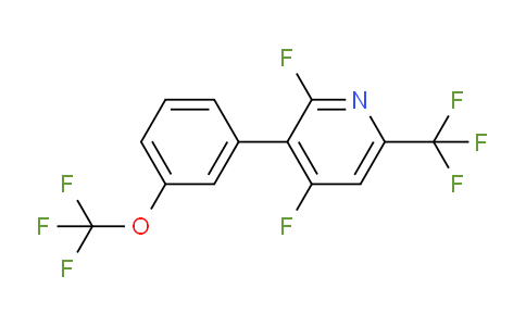 2,4-Difluoro-3-(3-(trifluoromethoxy)phenyl)-6-(trifluoromethyl)pyridine