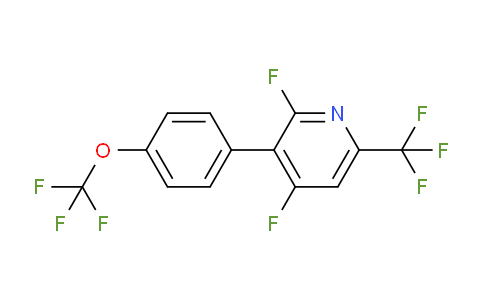 2,4-Difluoro-3-(4-(trifluoromethoxy)phenyl)-6-(trifluoromethyl)pyridine