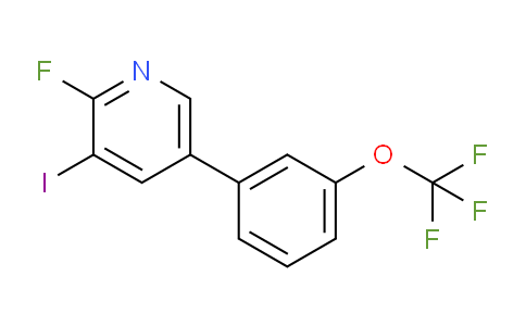 2-Fluoro-3-iodo-5-(3-(trifluoromethoxy)phenyl)pyridine